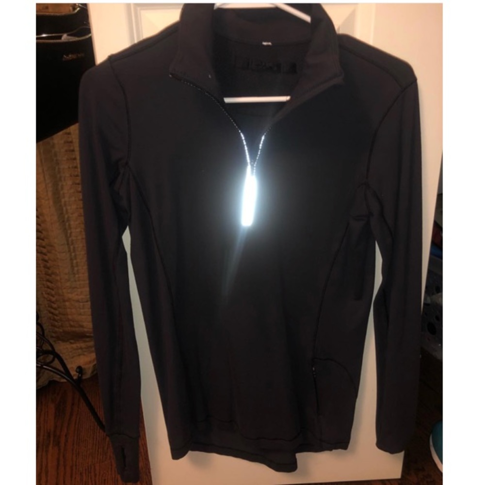 black lulu quarter zip